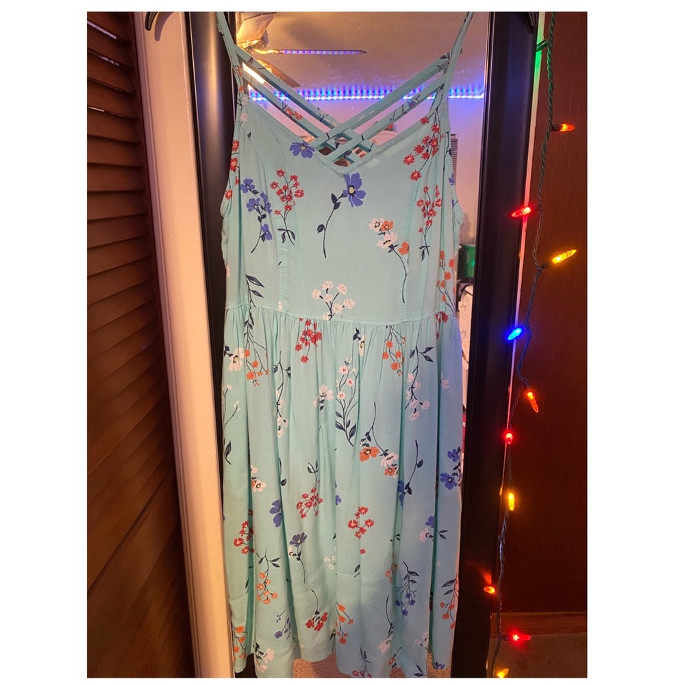 blue dress